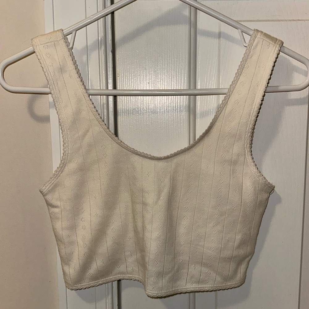 *NWT* Old Navy heart pointelle cropped intimates tank